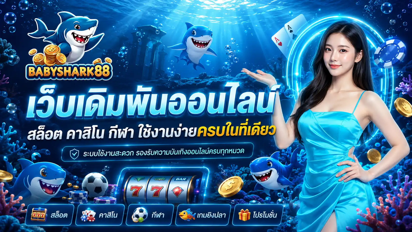 babysharks888 เว็บเดิมพันออนไลน์ สล็อต คาสิโน กีฬา ใช้งานง่ายครบในที่เดียว