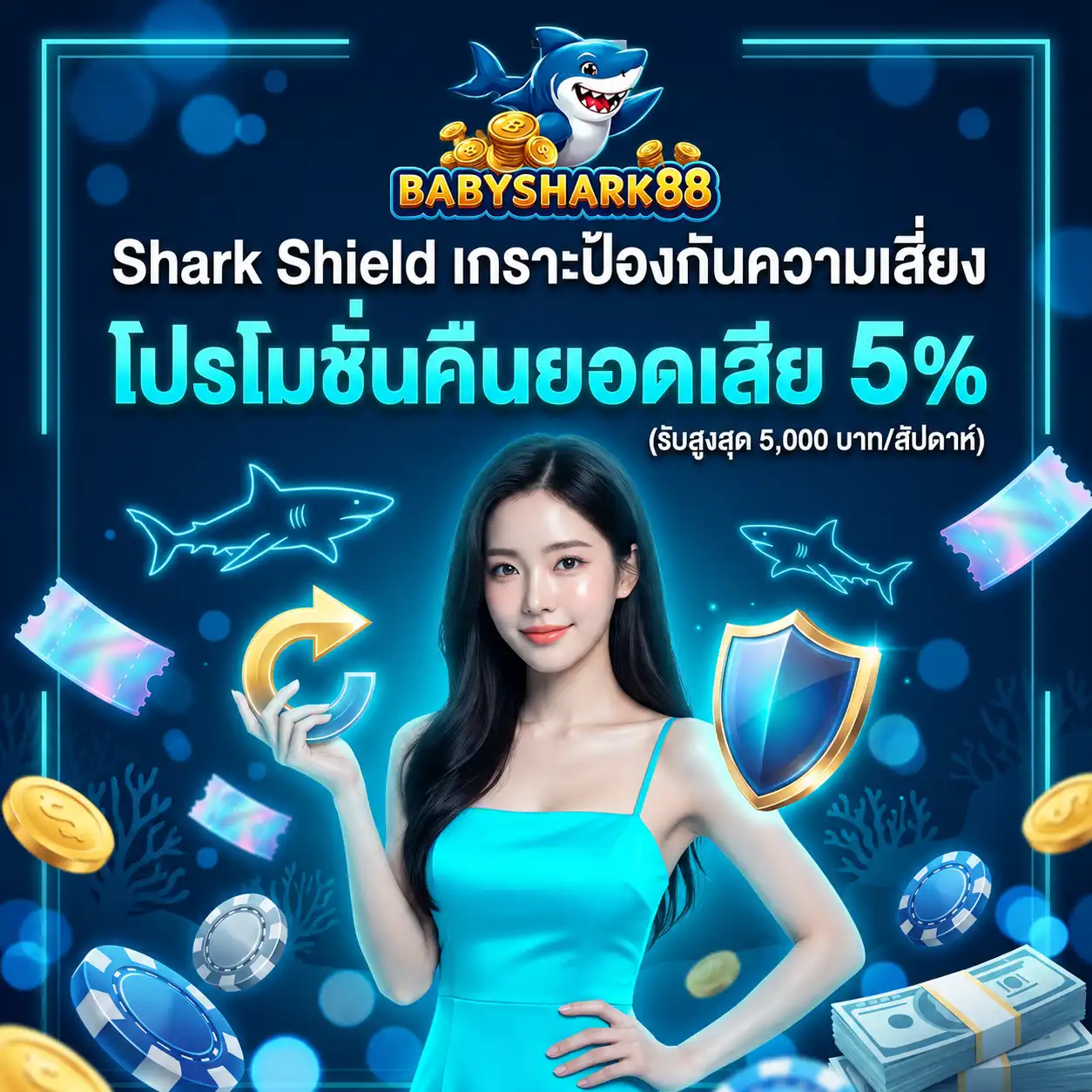 โปรโมชั่น คืนยอด babysharks888