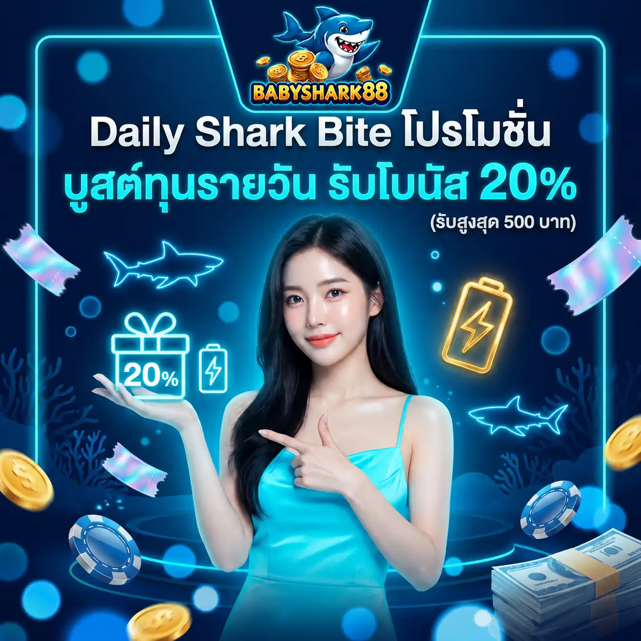 โปรโมชั่น รายวัน babysharks888